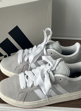 adidas阿迪达斯Grand Court Base复古男女低帮系带休闲版鞋IH6185