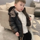 儿童羽绒服两面穿耐脏轻薄男女童短款 小中大童秋冬装 宝宝连帽外套