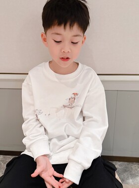 滑板小兔童趣秋冬卫衣绒衫