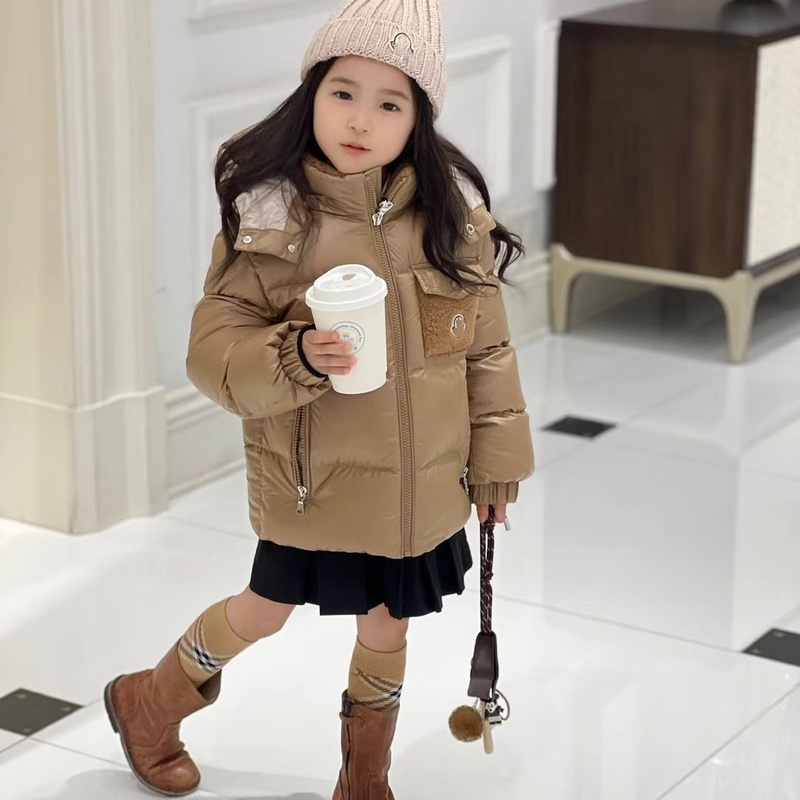 高定儿童羽绒服2025新款冬装中大男童女童三防保暖外套宝宝面包服