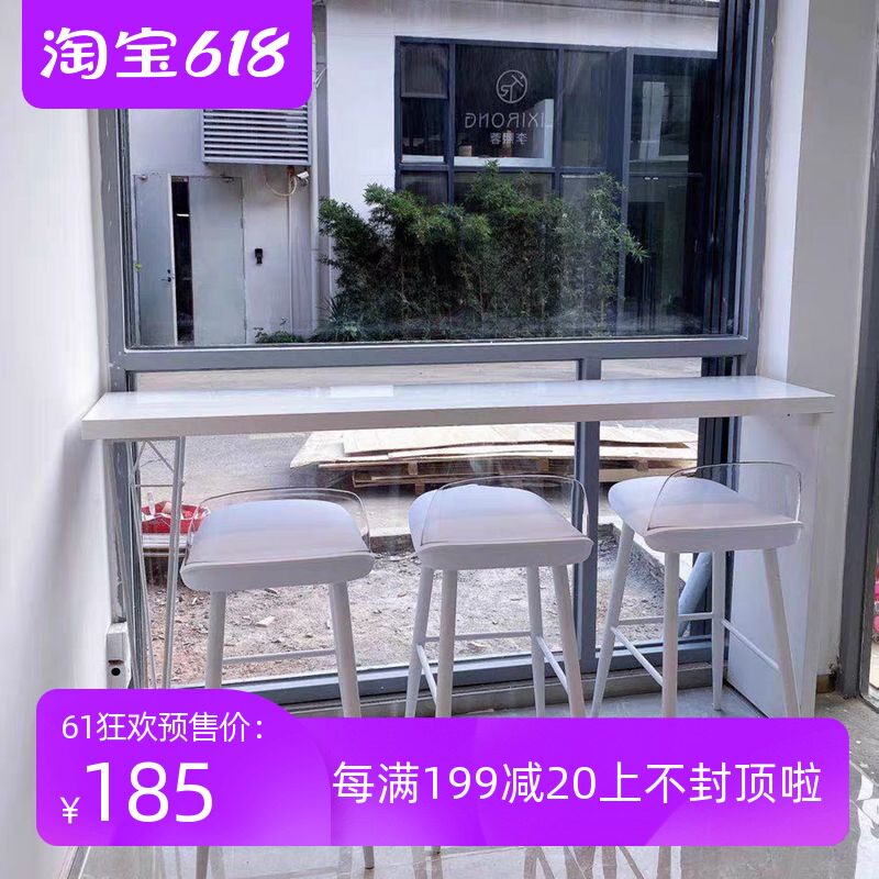 简约轻奢家用吧台桌客厅厨房隔断吧台靠墙桌北欧白色高脚桌长桌|ruв категории жилой мебели, дело/Таблица класса, бар - от Buy2taobao.com для оказания профессиональной услуги покупки агента Taobao