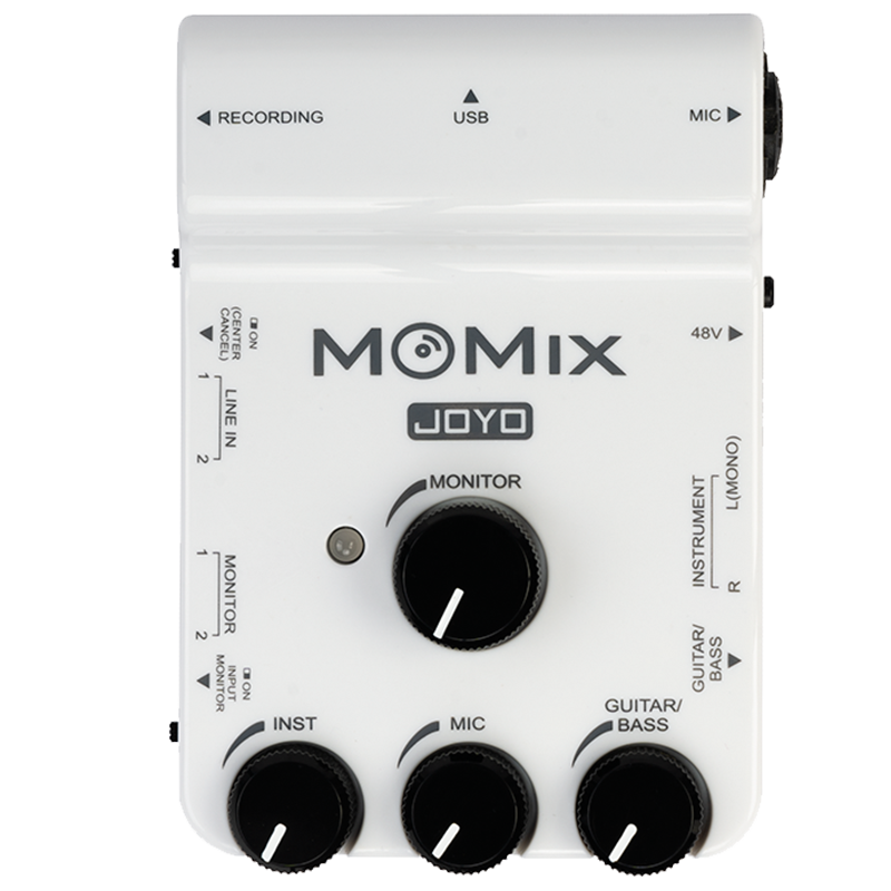 卓乐JOYO MOMIX手机直通声卡专业吉他弹唱录音混音器即插即用便携