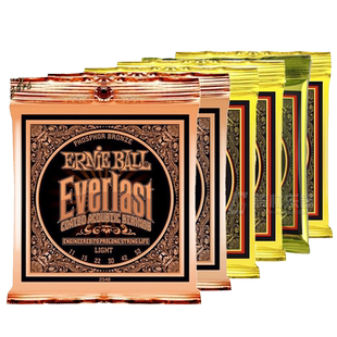 美产Ernie Ball Regular Slinky 2148 磷铜民谣木吉他琴弦11-52