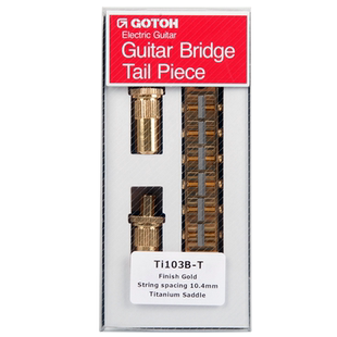日本GOTOH Ti103B-T钛合金鞍座琴桥LP SG电吉他固定式琴码拉弦板