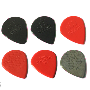 Dunlop邓禄普Jazz 3防滑/大号/标准尼龙爵士电吉他拨片速弹片1.38