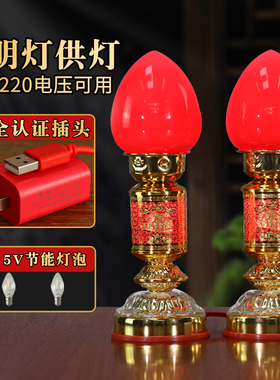 财神爷灯供佛灯led神台奉