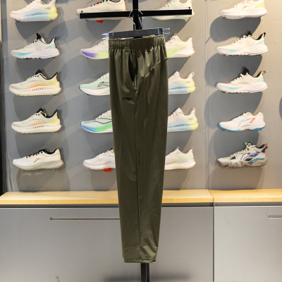 李宁针织运动裤男子2026夏季新款健身直筒速干凉爽卫裤AKYW043