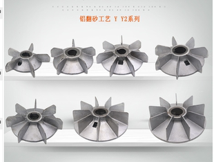 电机铝风叶3KW 22KW电动机高温散热风叶Y2-100Y2-160铝制风扇尾叶