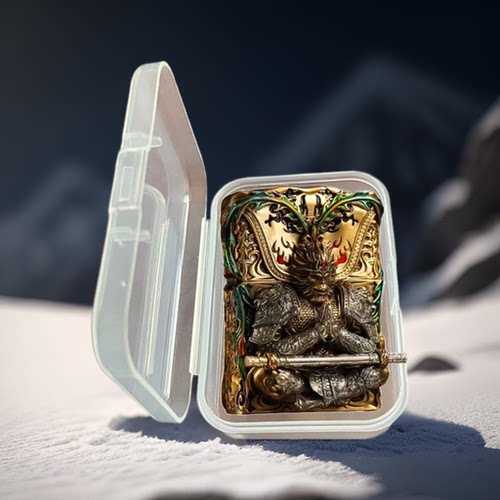 盔甲重型打火机超重收纳盒超厚雕刻多钻煤油火机保护盒防尘盒子