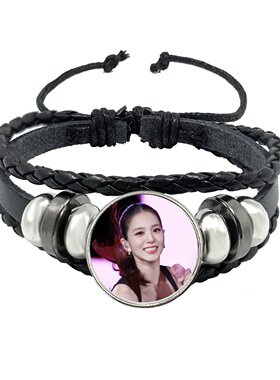 手链 blackpink周边应援牛皮金智秀金珍妮朴彩英lisa男