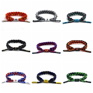 球星NBA库里詹姆斯科比欧文杜兰特伦纳德男女鞋带手链手环