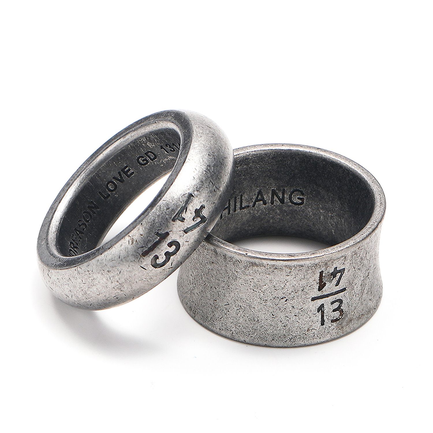 权志龙gd同款戒指1314数字浪漫情侣尾戒一生一世潮牌钛钢男女指环
