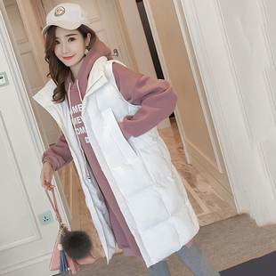 羽绒服马甲女款2026年新品中长款大码背心九成品翻新定制衣壳加工