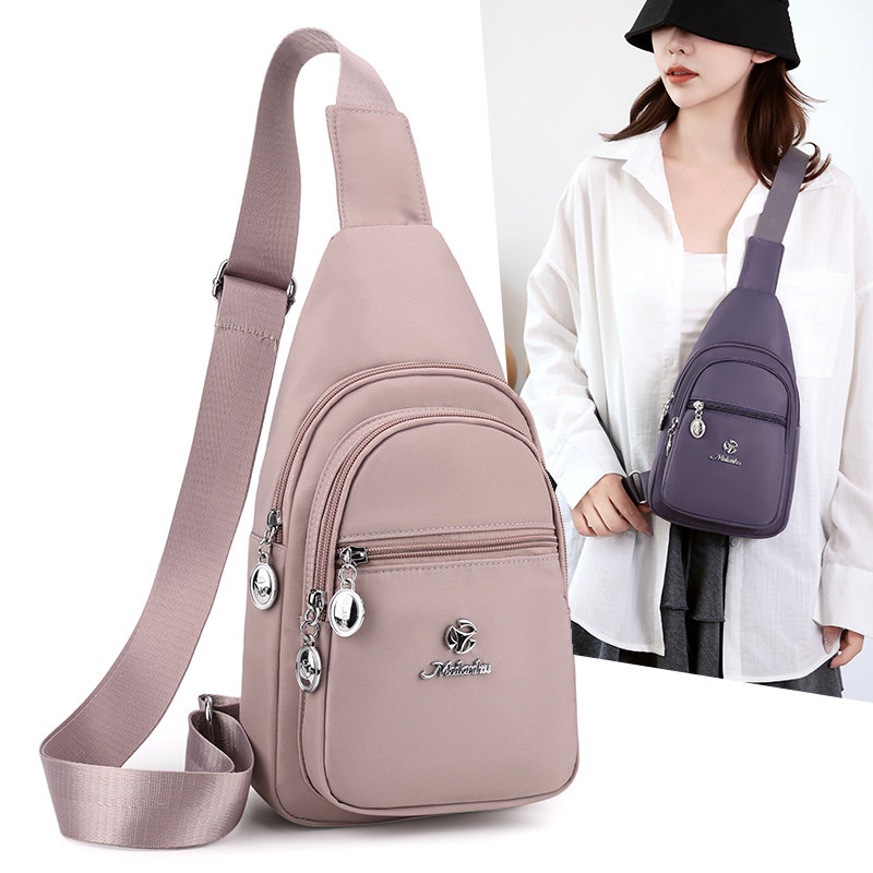 胸包女士斜挎包2026新款休闲帆布包包单肩小背包百搭尼龙布胸前包,箱包皮具/热销女包/男包,胸包,淘宝优惠券,粉丝福利购,淘宝优惠卷