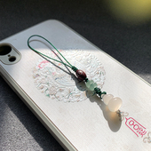 新品 u盘挂饰汽车钥匙扣吊饰 天然玛瑙葫芦手机链挂件玉石旗袍押襟