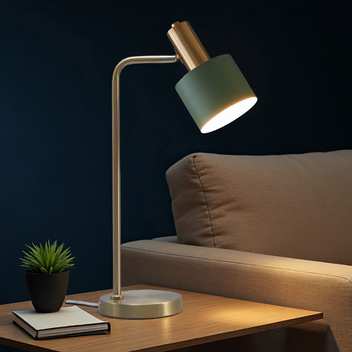 烨上轻奢书房台灯高级感护眼现代简约卧室创意书桌学习办公工作灯