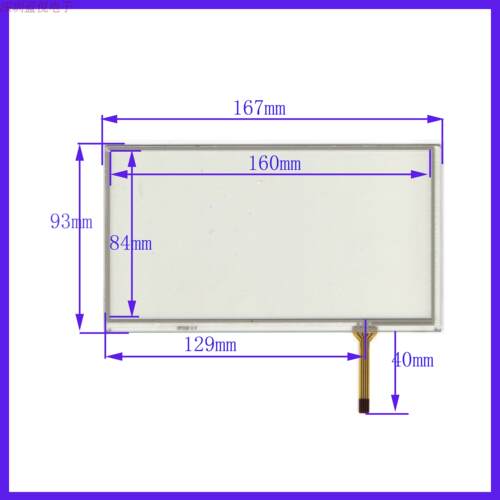 XWT228 7寸四线电阻触摸手写外屏幕 车载DVD导航用 167*93  配TM070RDH01 质量保证 保质一年！