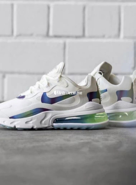 NIKE AIR MAX React 270 女子奶茶色气垫休闲跑步鞋CT9633 CQ6549