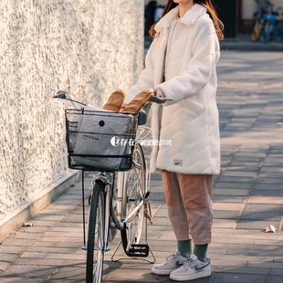 Nike/耐克 保暖舒适女子中长款羊羔绒大衣摇粒绒外套DD5089-133