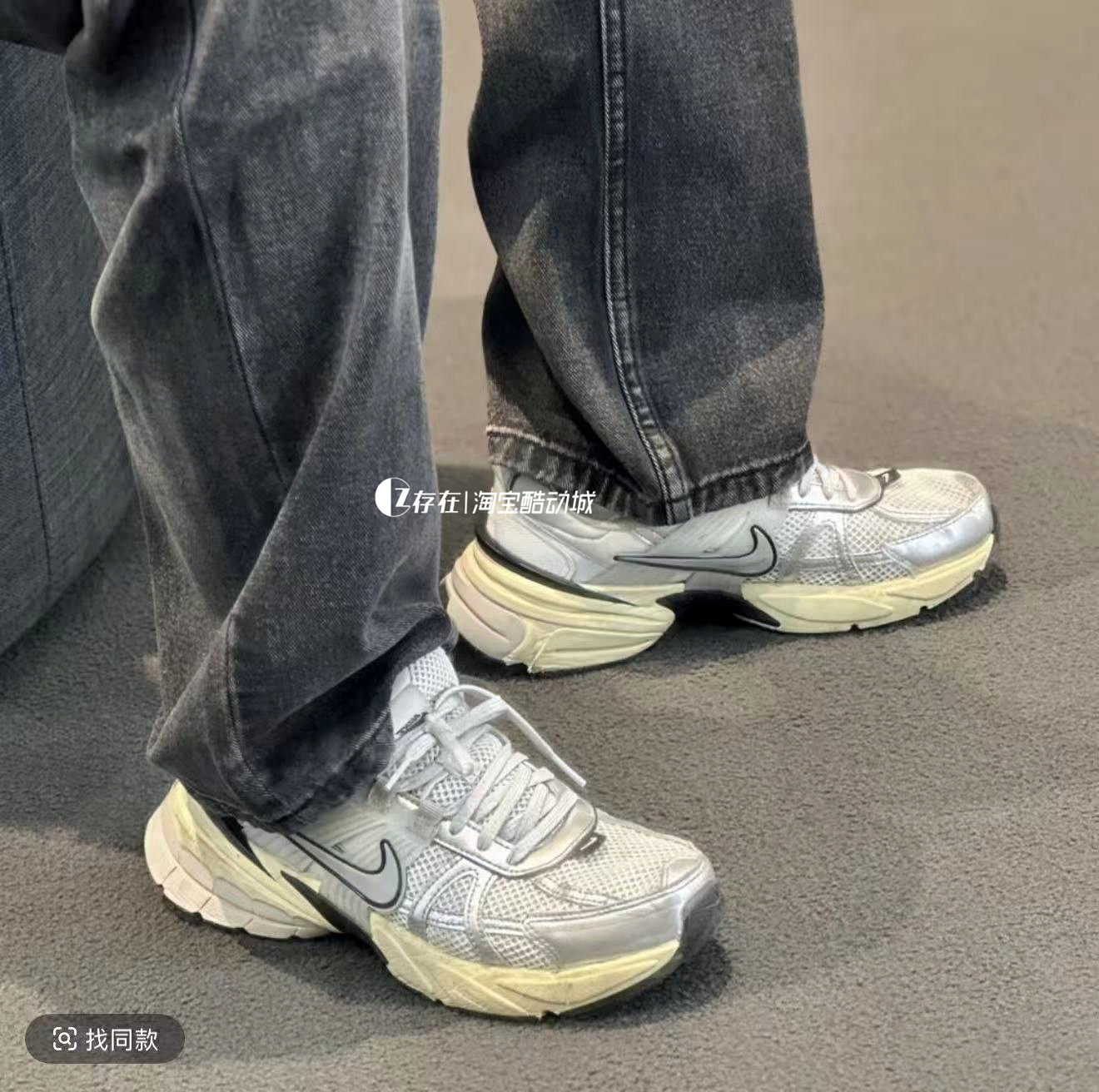 Nike/耐克 V2K Run 男女网面复古运动休闲老爹跑鞋 HJ4497 FD0736