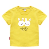 GILE宝宝短袖 儿童卡通圆领上衣 男童女童童装 T恤2020夏装 新款