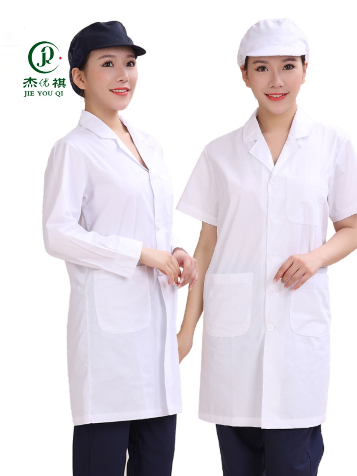 DOCTORS WEAR WINTER LONG-SLEEVED MEN AND WOMEN SLIM WHITE COAT NURSE SUMMER SHORT-SLEEVED EXPERIMENTAL CLOTHES PHARMACY INTERN WORK CLOTHES
