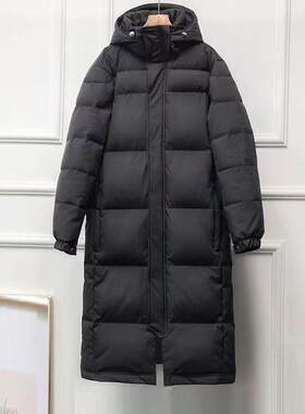 中戏棉服女超长款过膝2025年新款东大门加厚宽松艺考校服棉衣外套