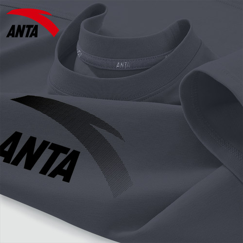 安踏t恤男士短袖时尚宽松圆领