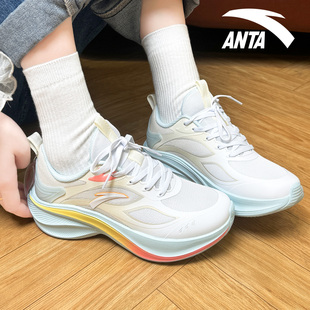 安踏叶子女鞋运动鞋学生冬季新款跑步鞋羽毛球轻便舒适减震跑鞋女