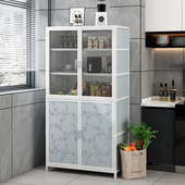 家用厨房多层收纳柜不锈钢透气网碗柜置物柜储物柜杂物柜防水防潮