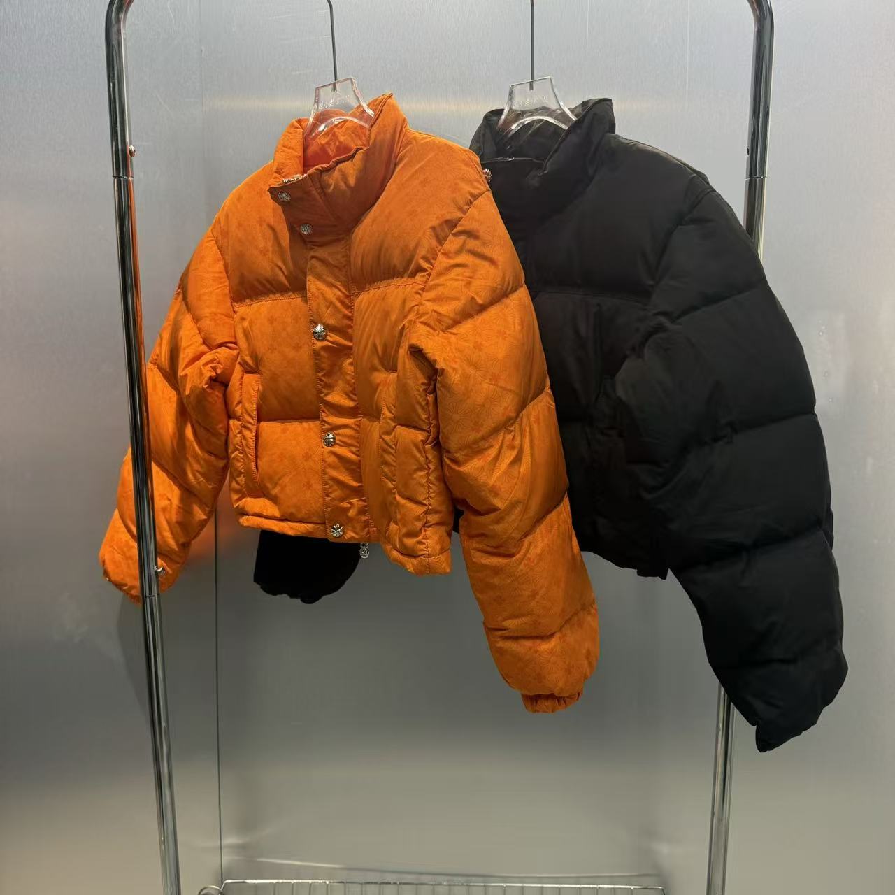 立领短款羽绒服女时尚