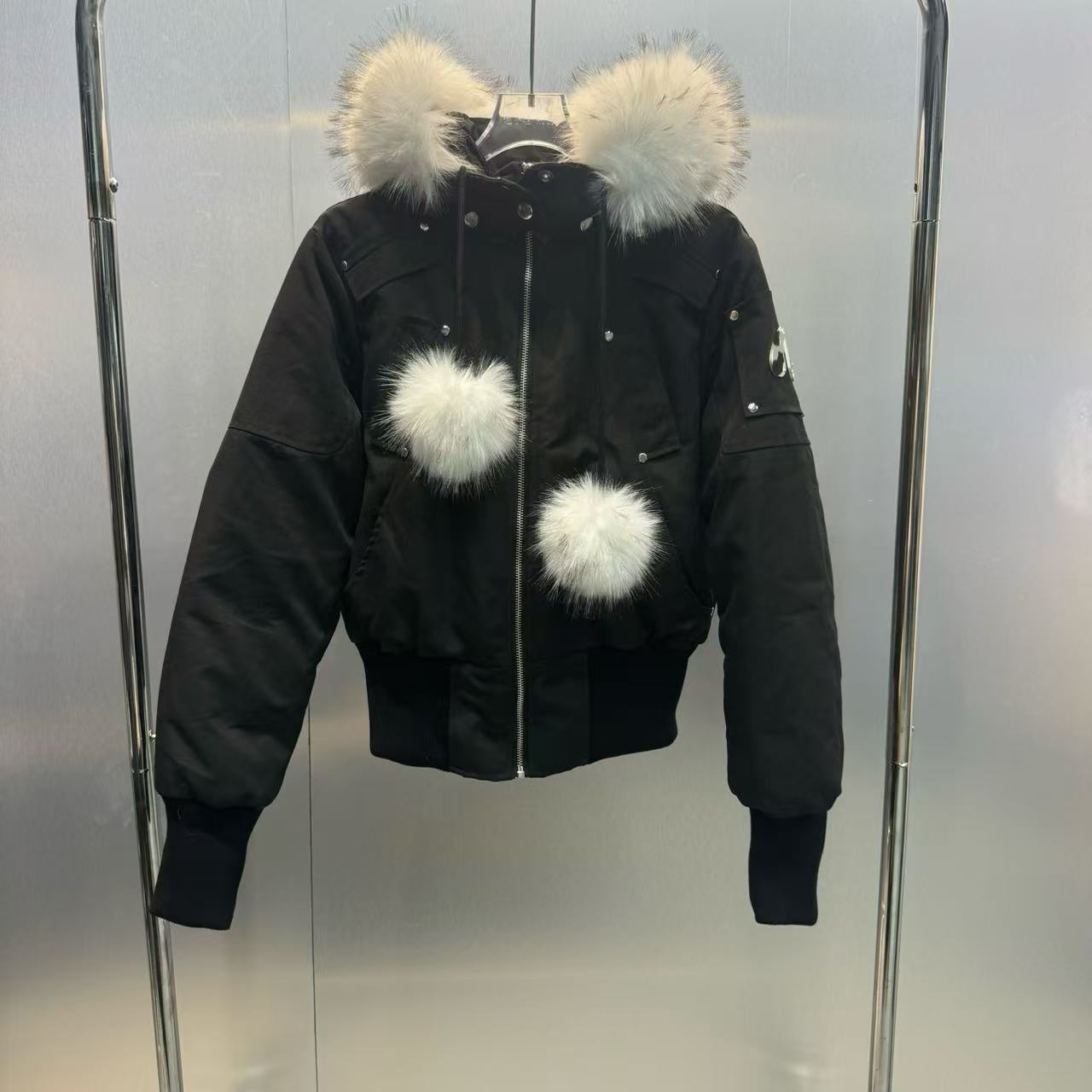 小众设计派克短款加羽绒服