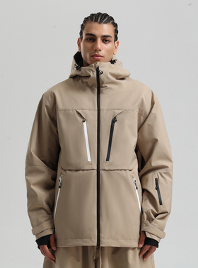 gsousnow滑雪服男女同款户外冬运动宽松专业防水防风耐磨透气保暖