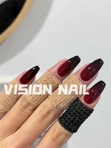 VISION黑红渐变穿戴甲