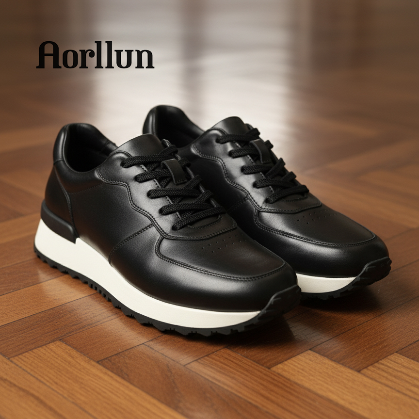 奥勒伦真皮男士运动休闲皮鞋