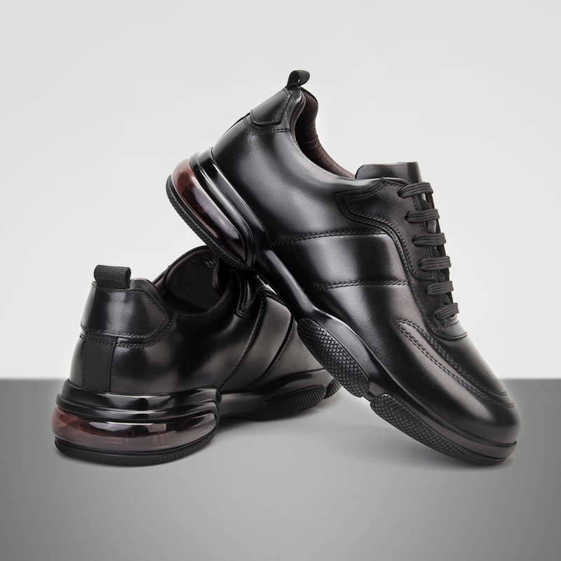 奥勒伦真皮气垫男士运动休闲鞋