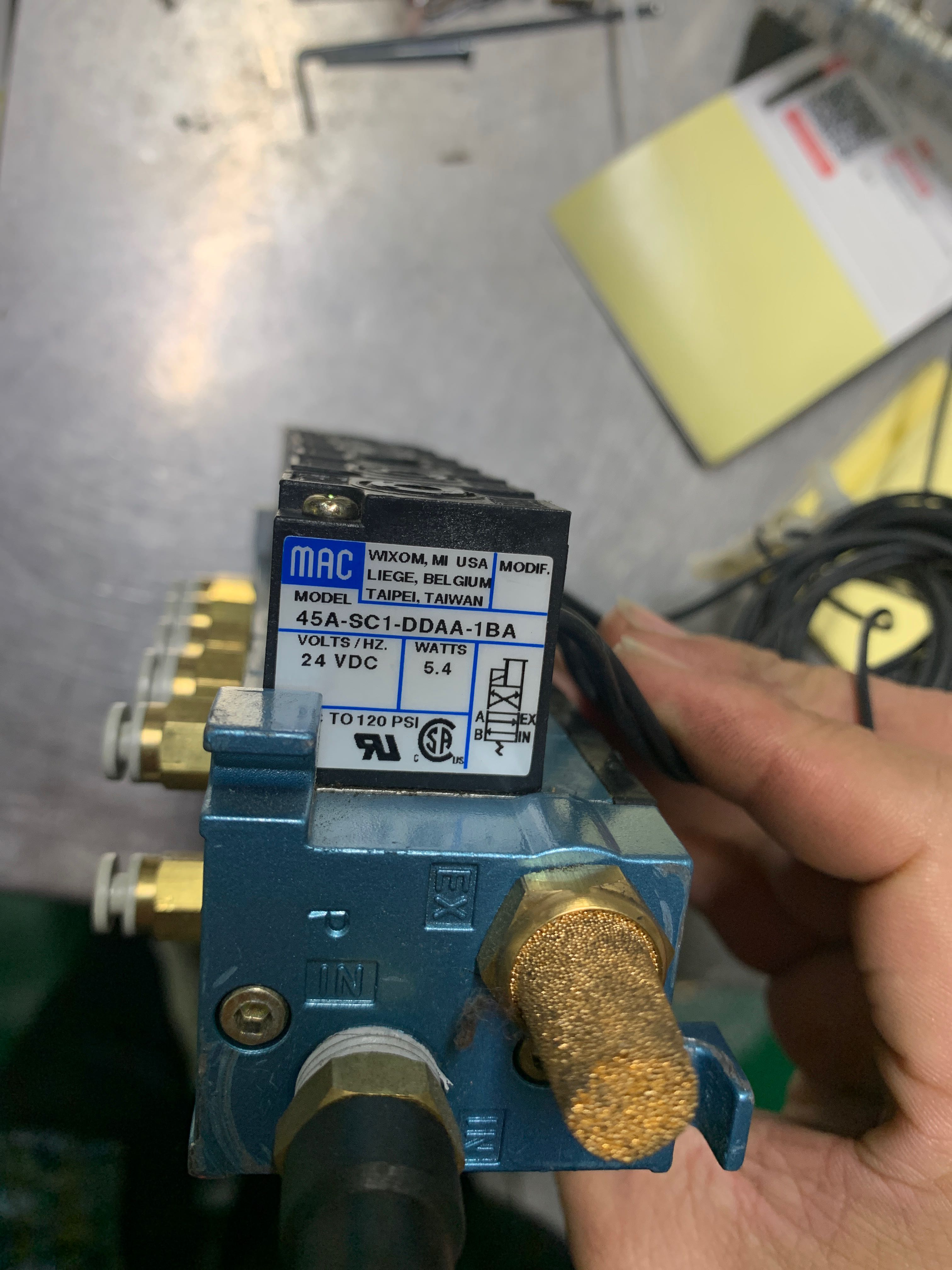 MAC 45A-SC1-DDAA-1BA 电磁阀 美国进口 9新拆机