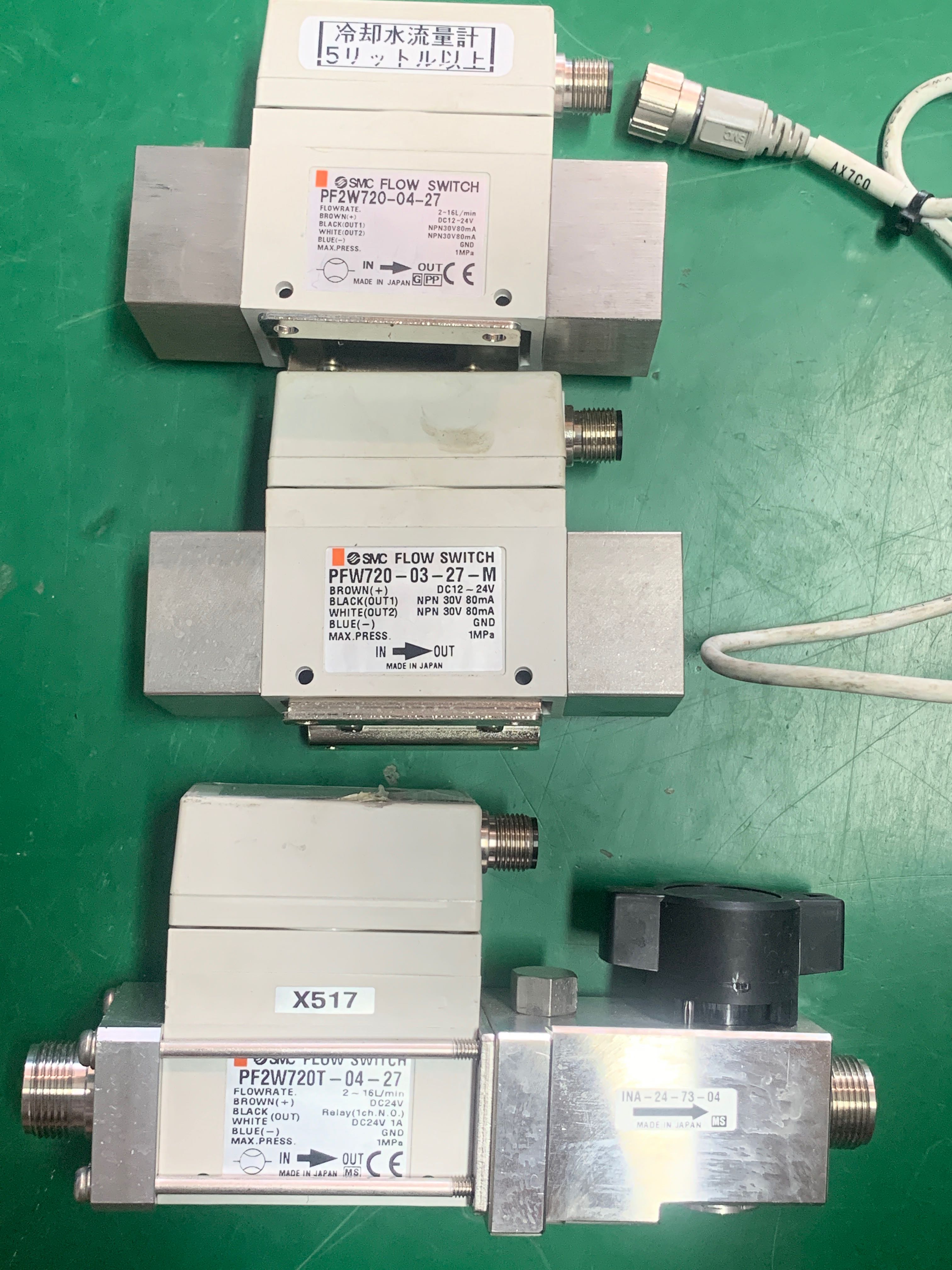 SMC PF2W720-04-27 /03/67/M 液体流量计 原装日本进口正品 拆机