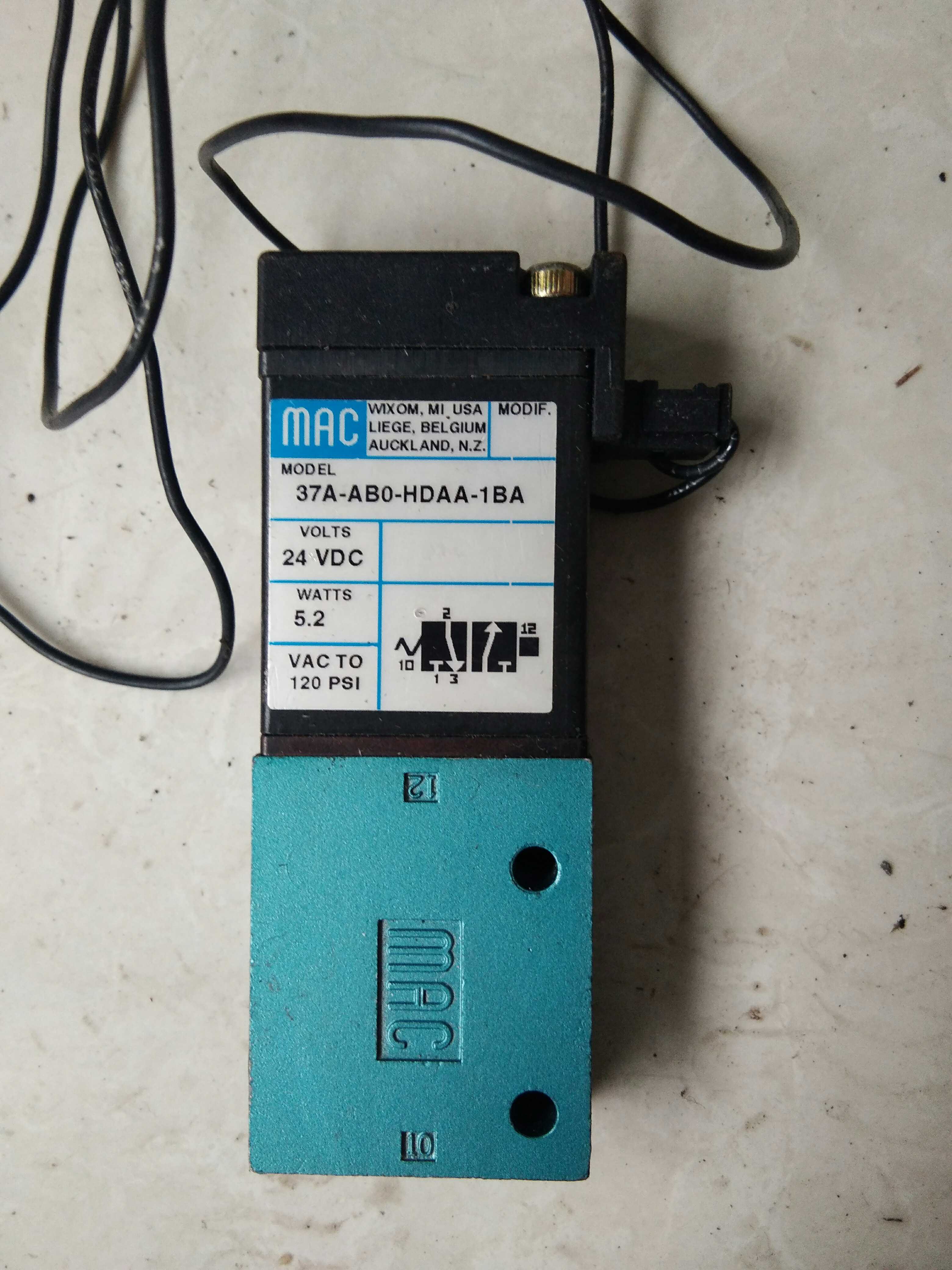 MAC 37A正品电磁阀 37A-AB0-HDAA-1BA 24VDC 原装拆机件