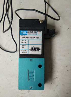 MAC 37A正品电磁阀 37A-AB0-HDAA-1BA 24VDC 原装拆机件