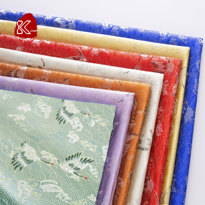 云上仿日式和风拜年服布料织锦缎