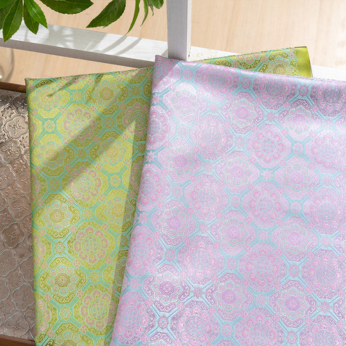 中国风织锦缎提花布旗袍汉服面料