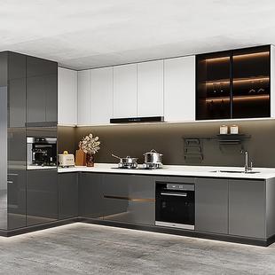 索菲亚定制厨房?具车整体整体橱柜灶台柜石英石台面整体橱柜工艺1