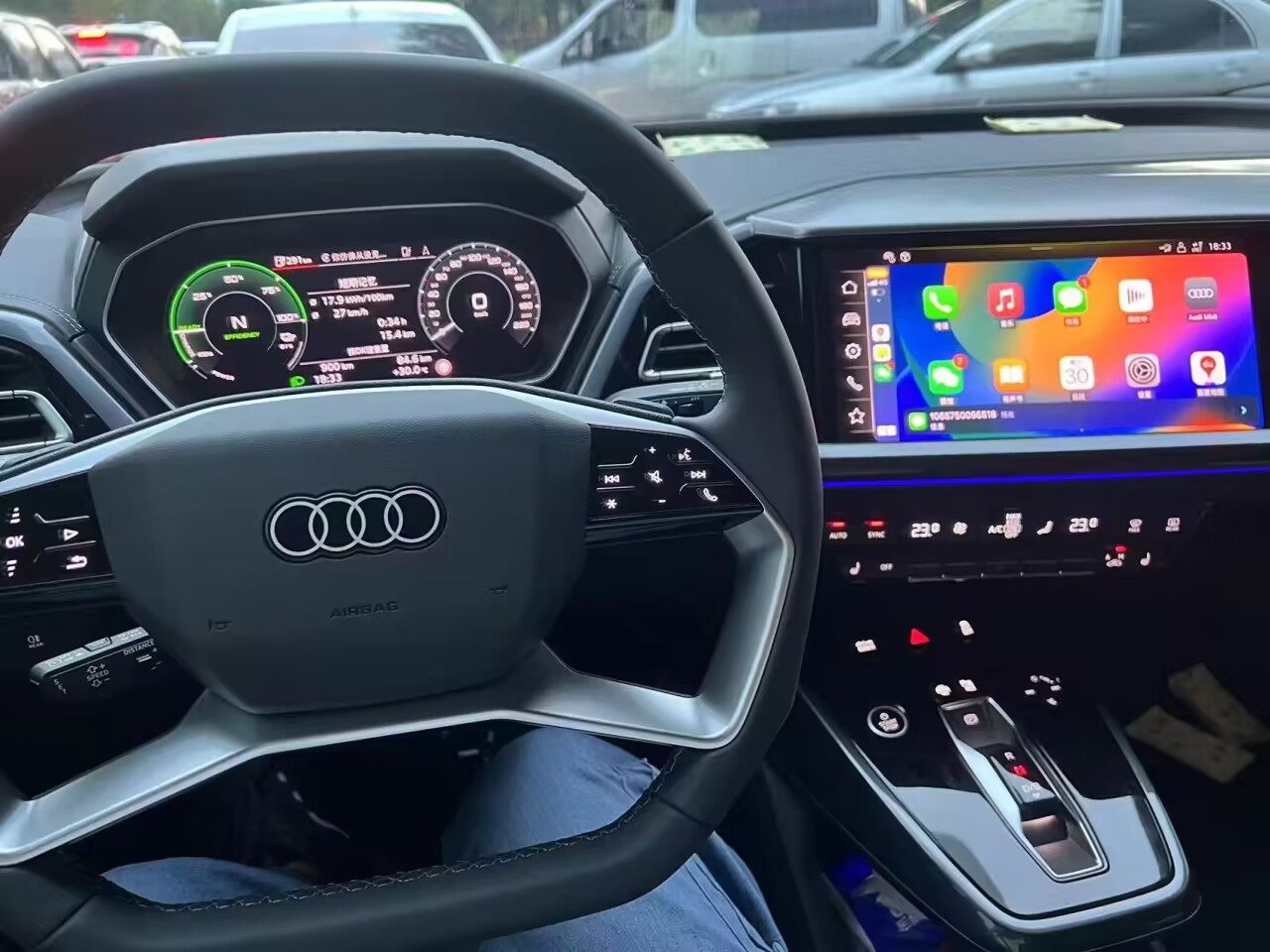 奥迪高配方向盘电容方向盘加热