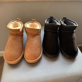 冬季 加绒棉鞋 保暖加厚百搭面包靴 清仓捡漏雪地靴皮毛一体短款 断码