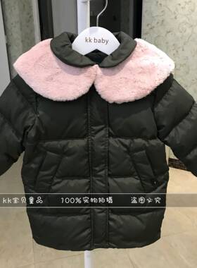 kkbaby韩国原单军绿色加厚童装