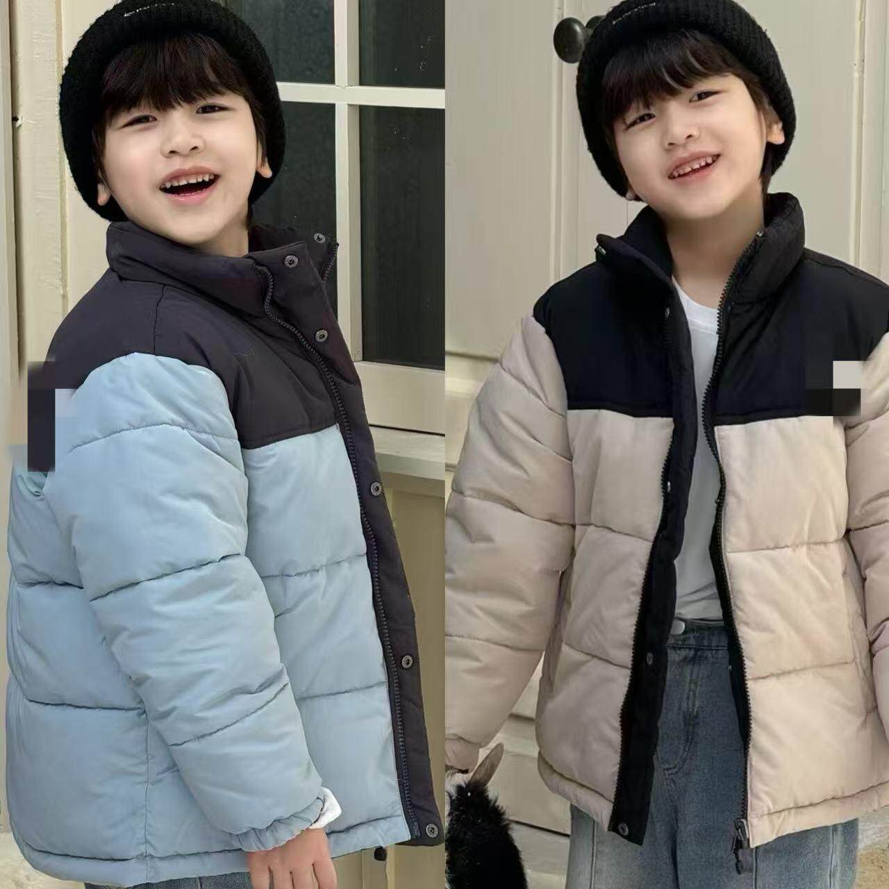 120-160男女童两面穿棉服棉袄