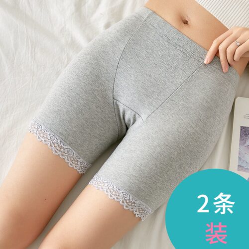 短裤抗菌加裆蕾丝柔软不卷边夏