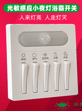 小牛浴霸开关感应小夜灯