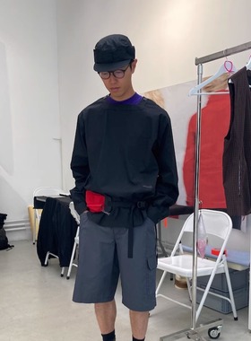 GR10K 方领衬衫（黑色）| triplemajor